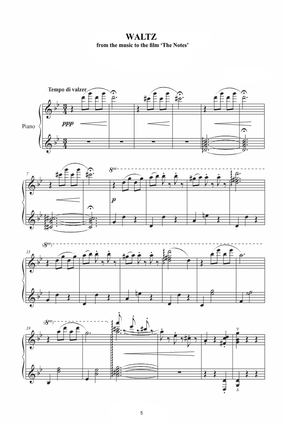 Five Waltzes Five Waltzes Voice scores gallery preview page 5
