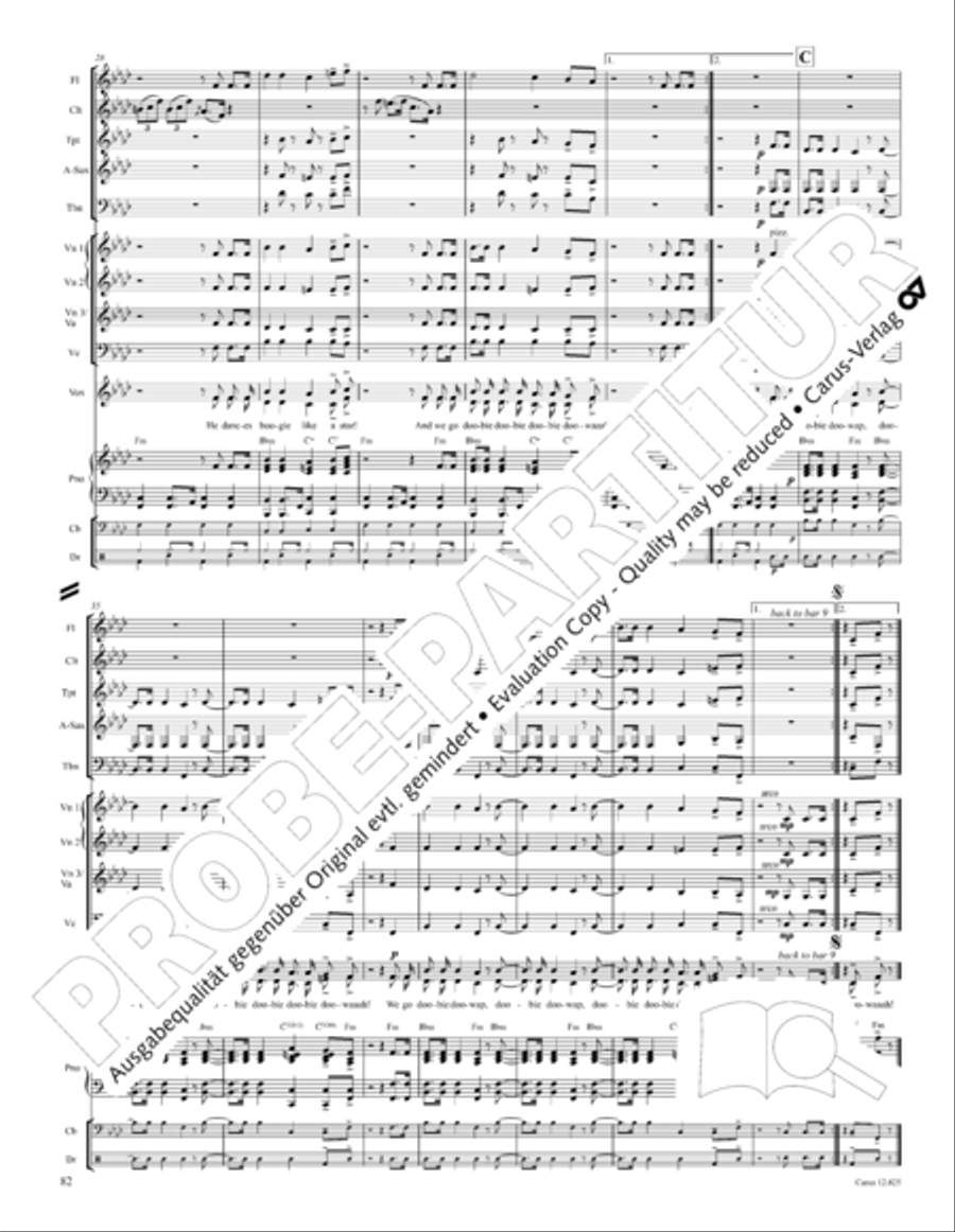 Circus Allegro Circus Allegro Choir scores gallery preview page 83