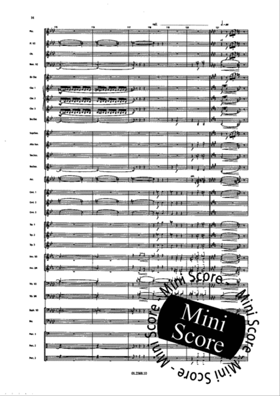 Paris Chansons Concert Band scores gallery preview page 20
