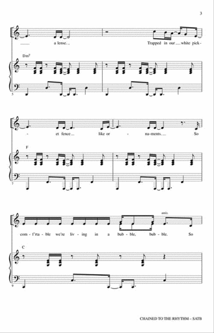 Chained to the Rhythm Choir scores gallery preview page 3