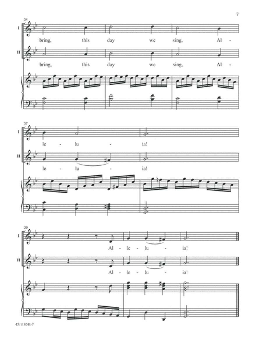 Bach for Young Voices Bach for Young Voices 2-Part scores gallery preview page 7