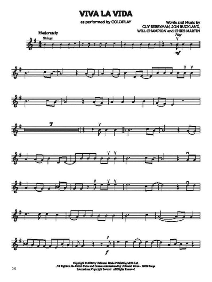 Best of Pop - Violin Violin Solo scores gallery preview page 4