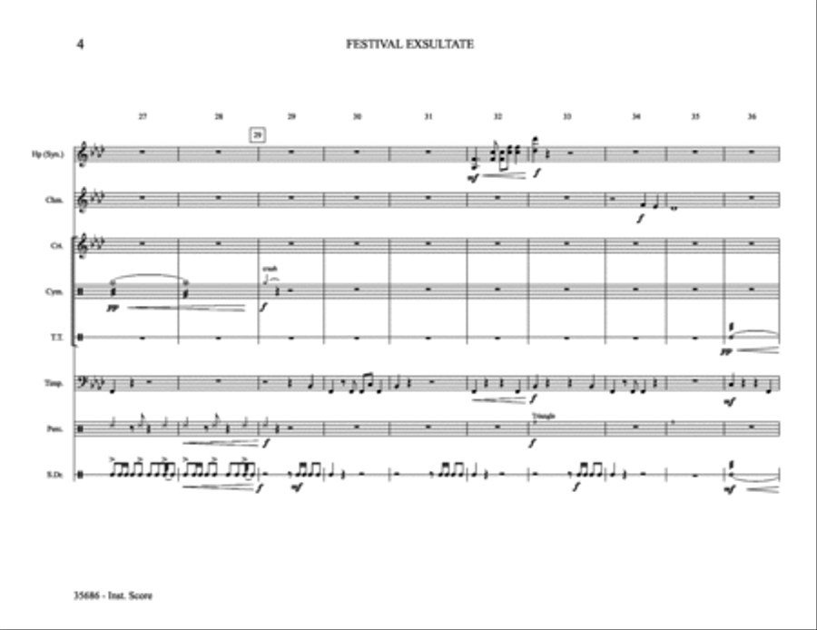Festival Exsultate: Score Score scores gallery preview page 4