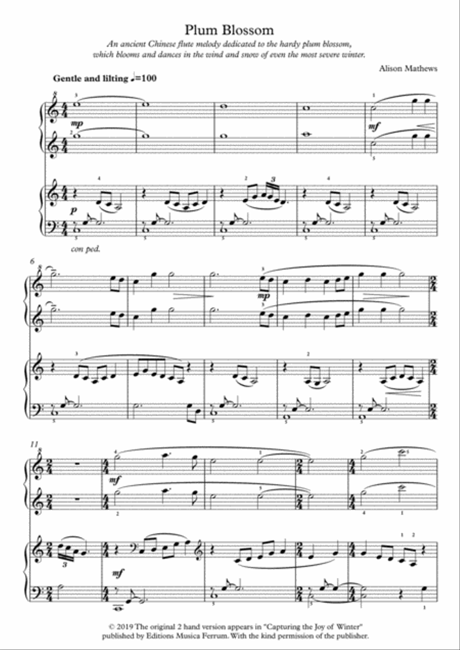 Plum Blossom Plum Blossom Set of Parts scores gallery preview page 1