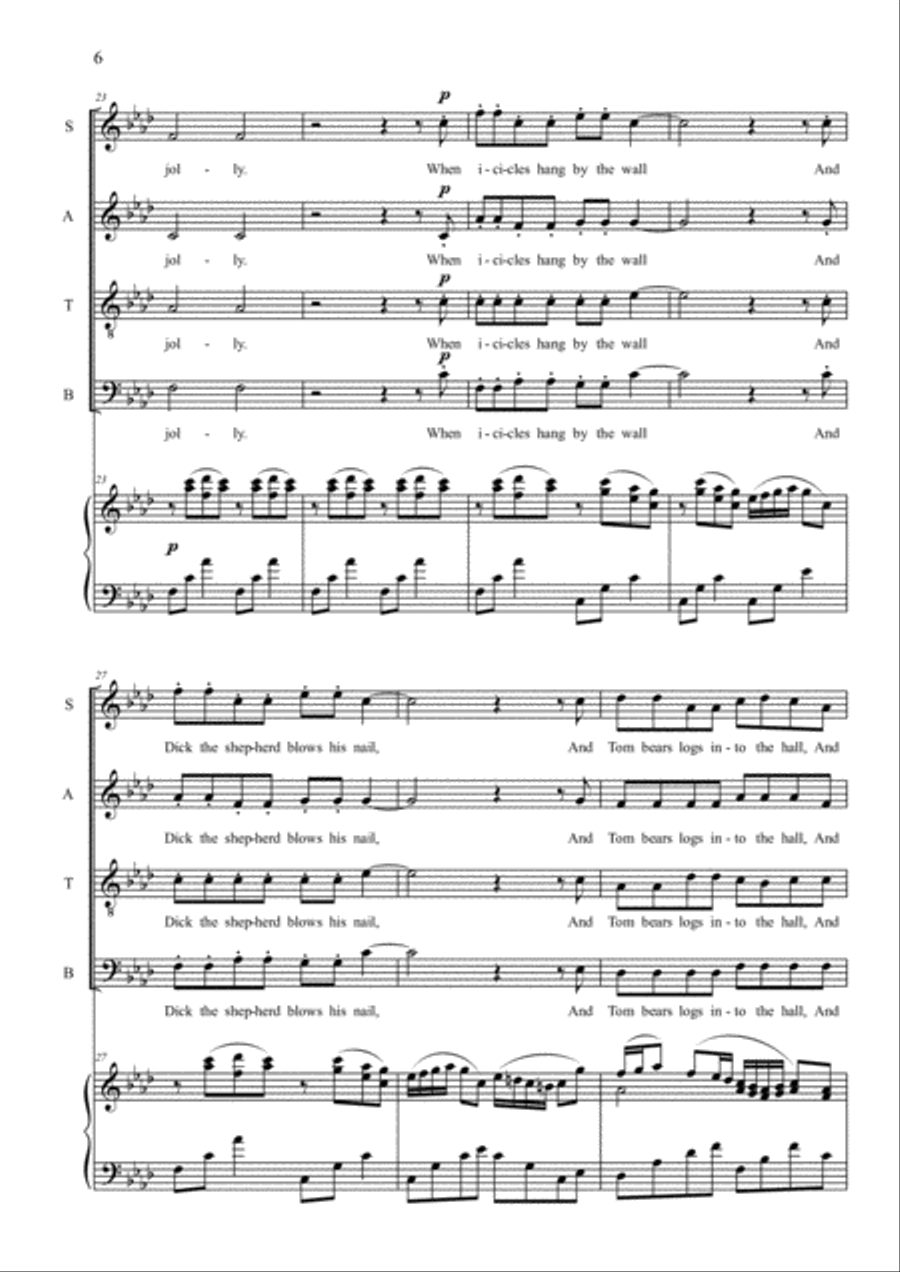 Winter 4-Part scores gallery preview page 6
