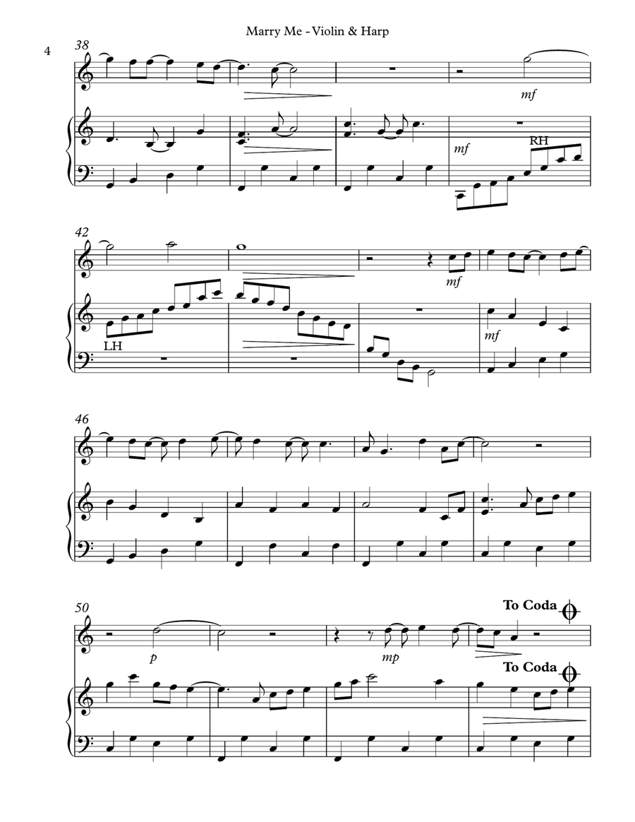 Marry Me String Duet scores gallery preview page 4