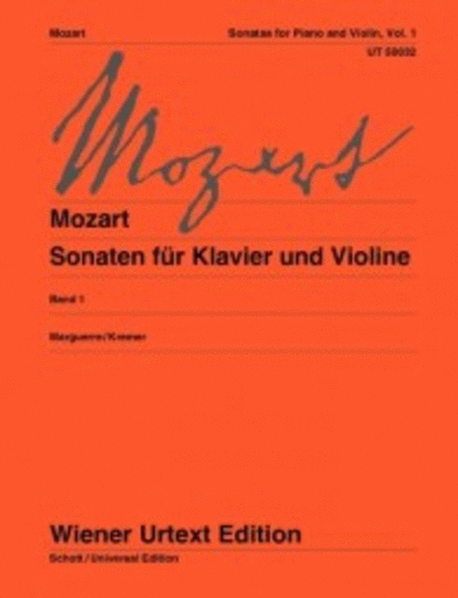 Mozart - Sonatas For Violin And Piano Vol 1