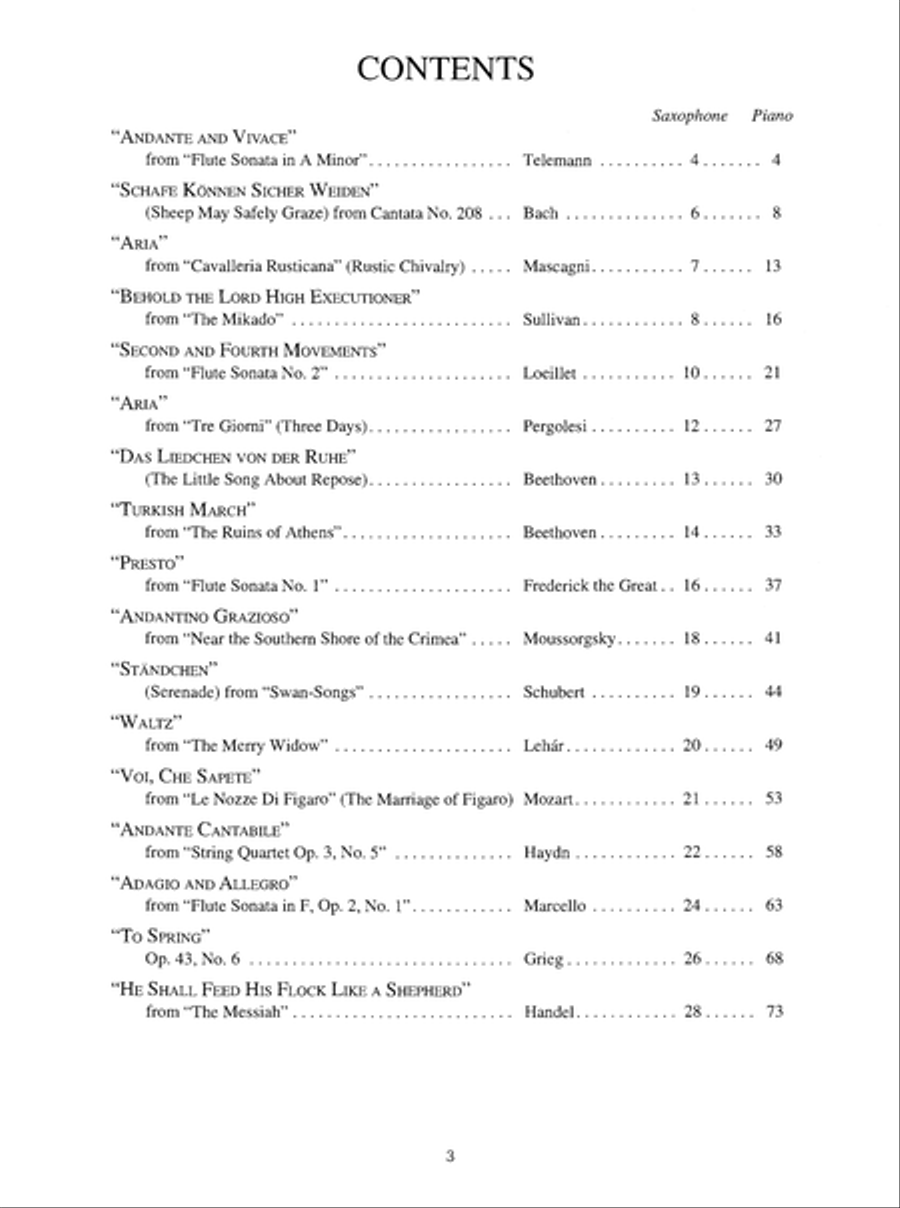 Solo Pieces for the Intermediate Saxophonist Piano Accompaniment scores gallery preview page 9