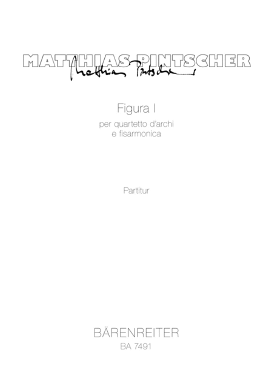 Figura I per quartetto d'archi e fisarmonica String Quartet scores gallery preview page 1