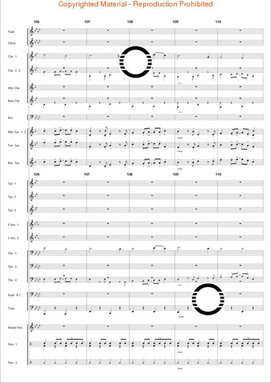Holiday Jambalaya Concert Band scores gallery preview page 23