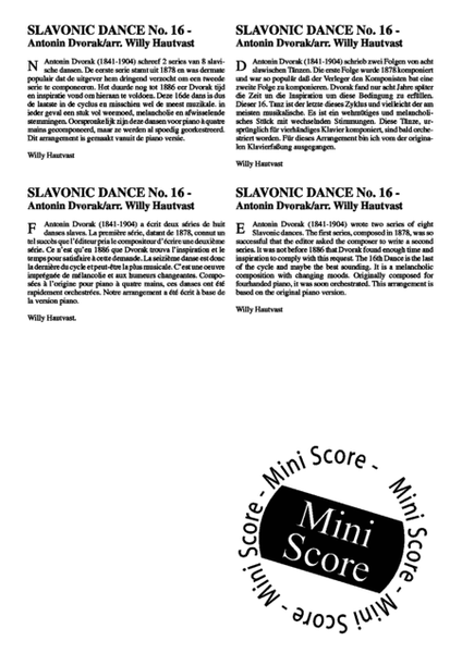 Slavonic Dance No. 16