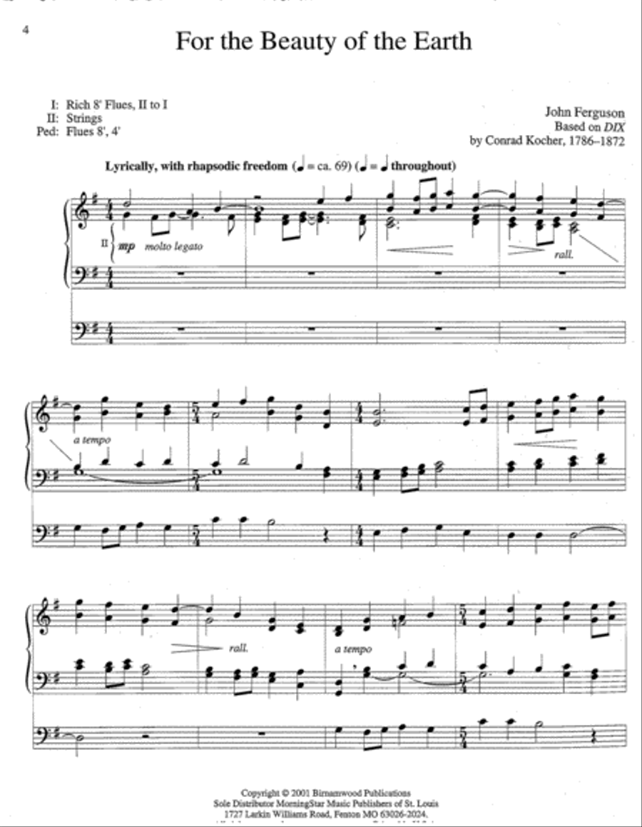 A Thanksgiving Triptych Organ scores gallery preview page 2