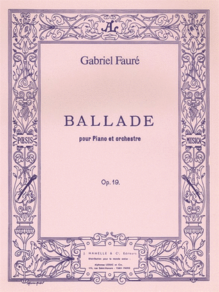Book cover for Ballade Op.19 (pianos 2)