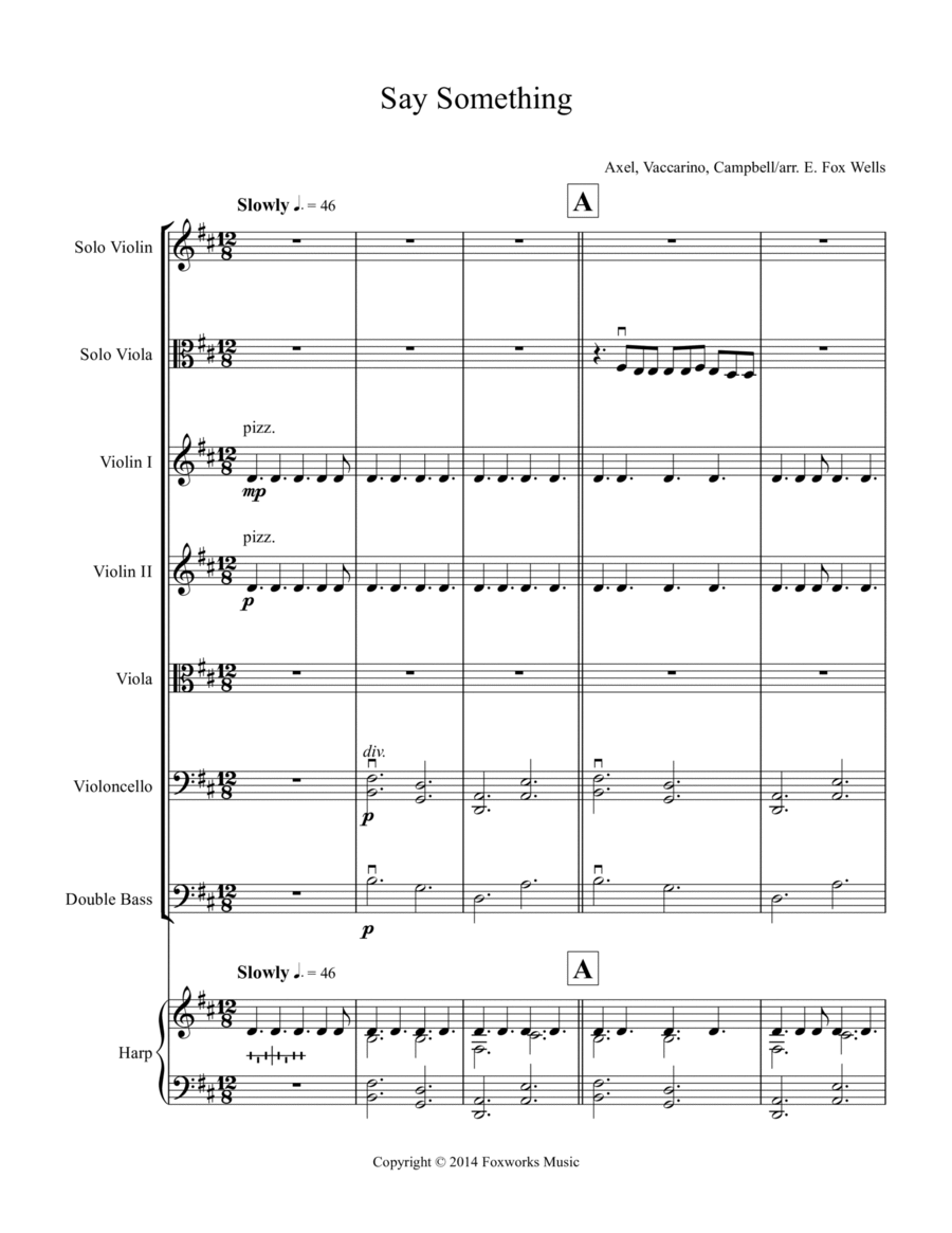 Say Something Say Something Set of Parts scores gallery preview page 1