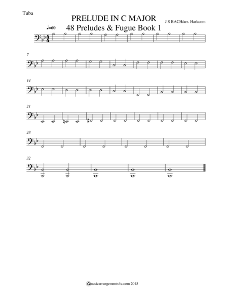 Prelude in C Major from 48 Preludes & Fugues Book 1