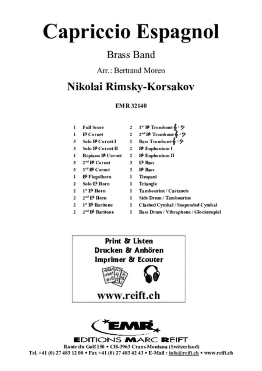 Capriccio Espagnol Capriccio Espagnol Brass Band scores gallery preview page 2