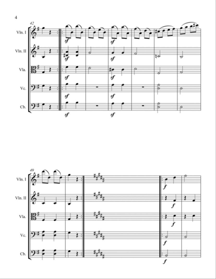 Ecossaises String Orchestra scores gallery preview page 4