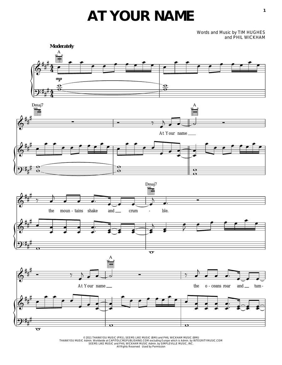 At Your Name Guitar scores gallery preview page 1