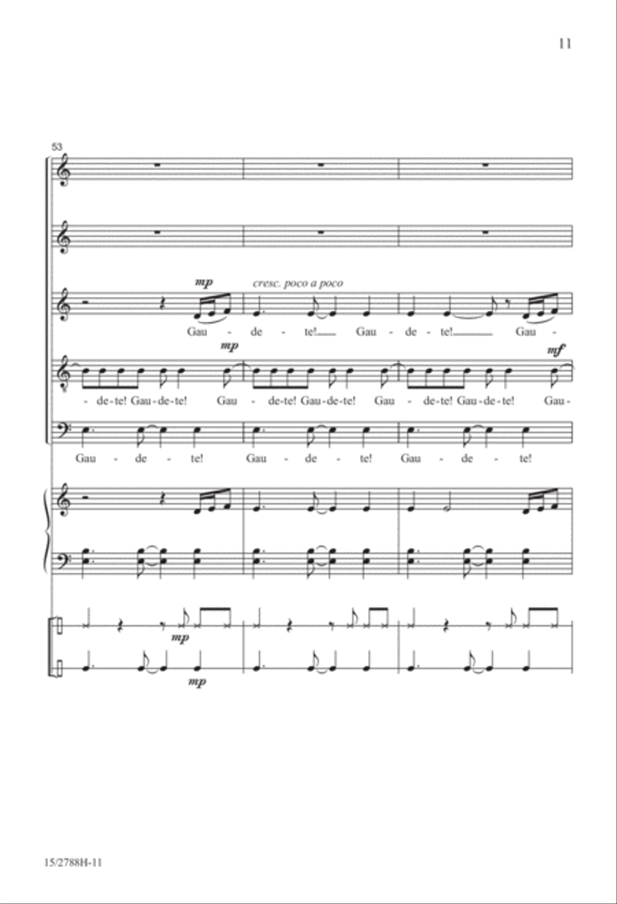 Gaudete! SSATB scores gallery preview page 12