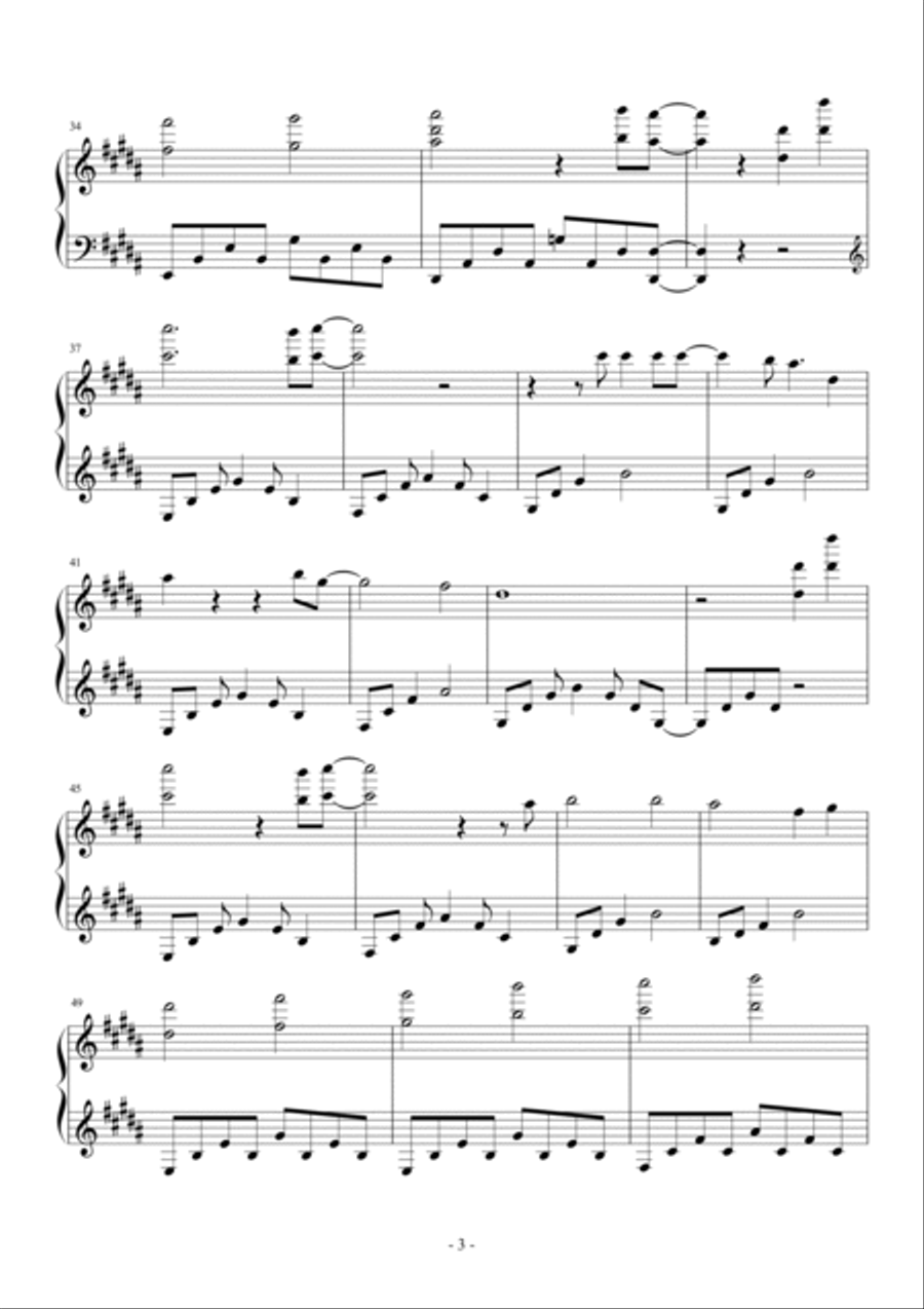 Glassy Sky Piano Solo scores gallery preview page 3