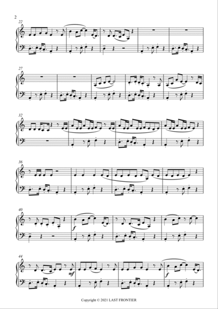 My Strange Addiction Easy Piano scores gallery preview page 2