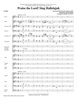 Book cover for Praise The Lord! Sing Hallelujah - Full Score