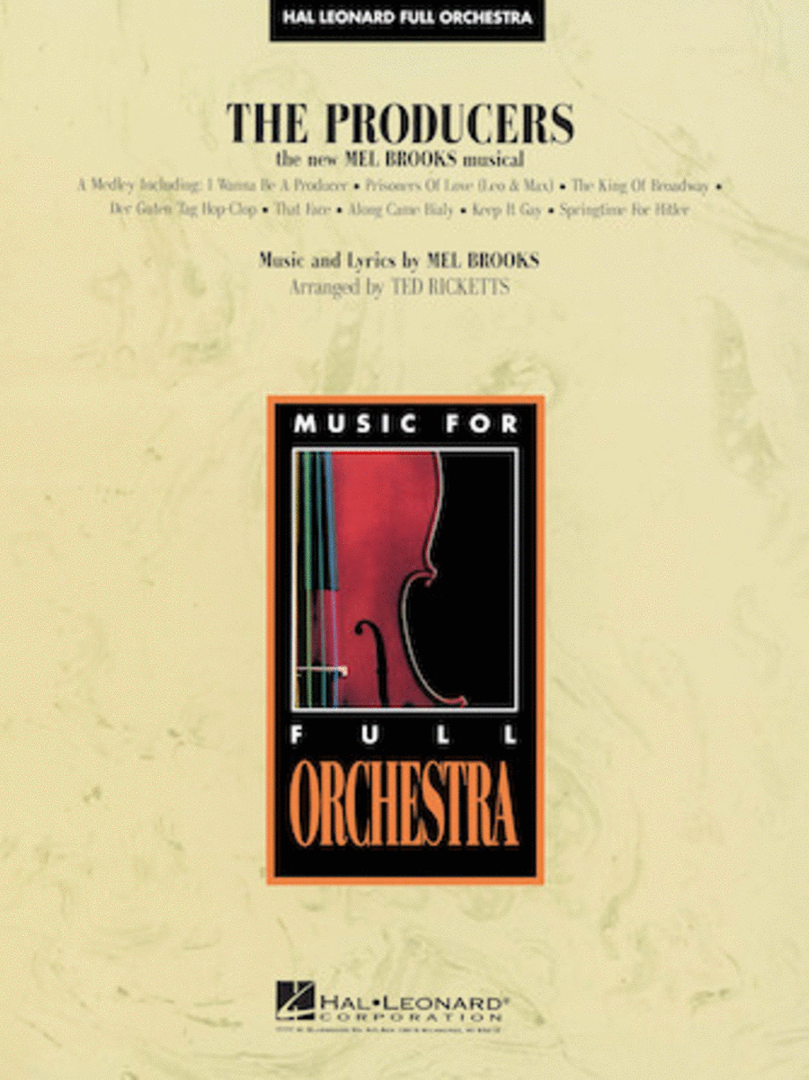 The Producers by Mel Brooks Full Orchestra - Sheet Music
