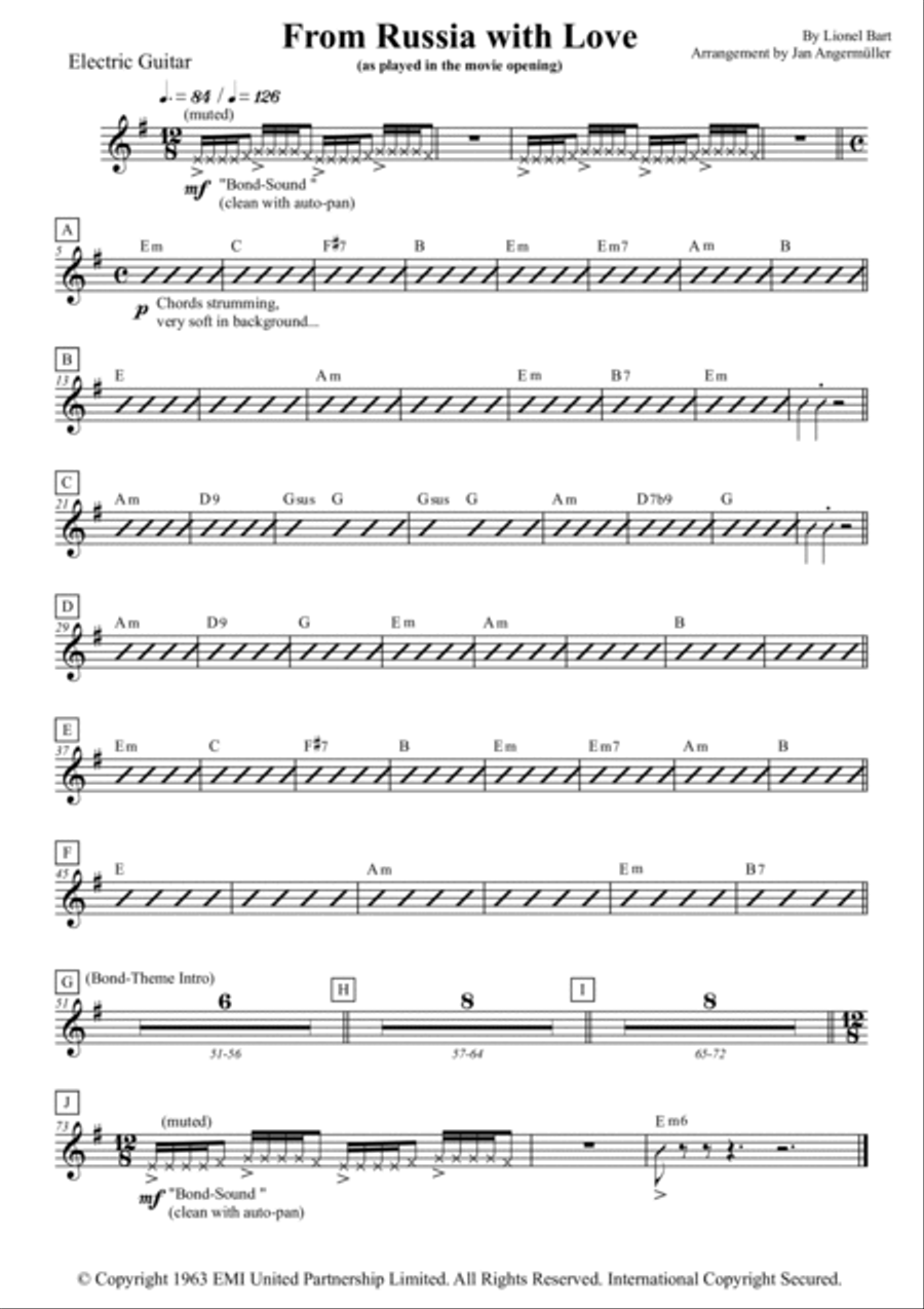 From Russia With Love From Russia With Love Full Orchestra scores gallery preview page 2