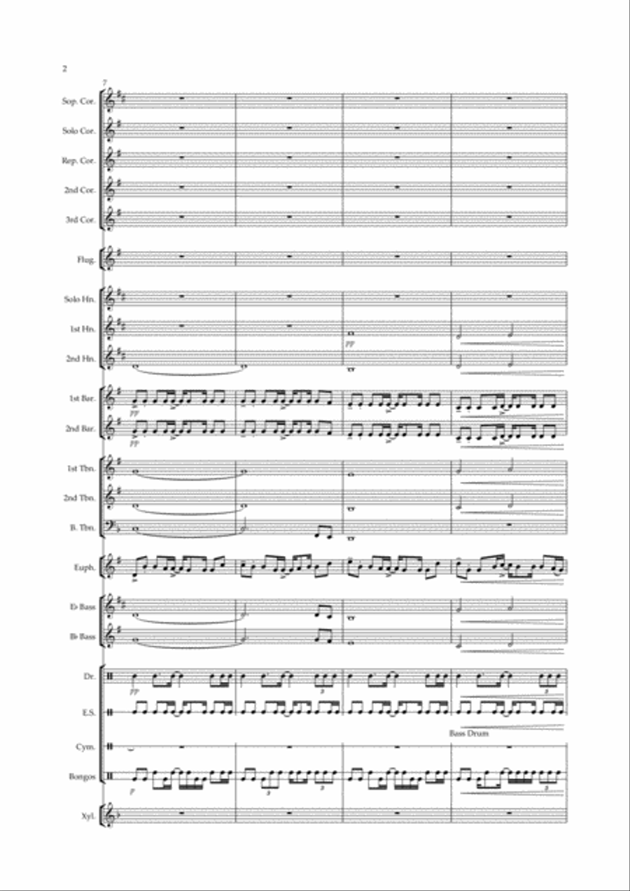 Baba Yetu Brass Ensemble scores gallery preview page 2