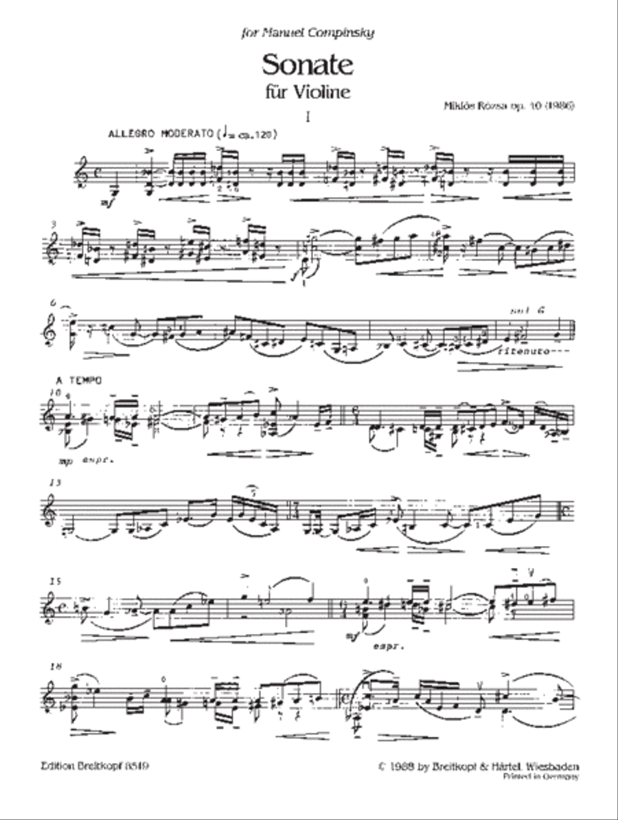 Sonata Op. 40 Sonata Op. 40 Violin Solo scores gallery preview page 2