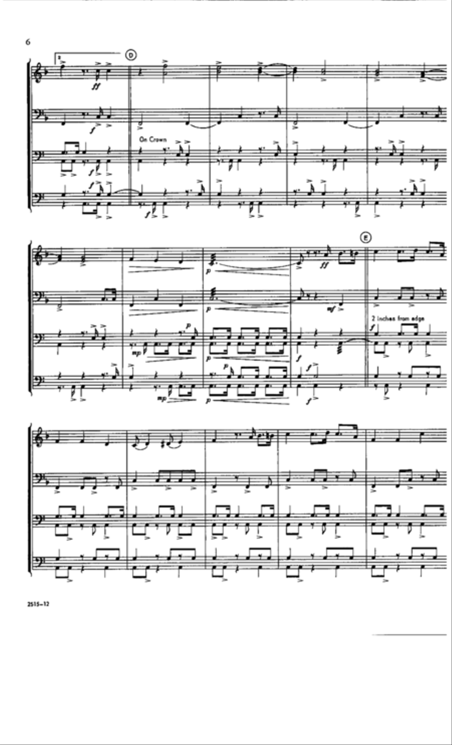 Three-Four-All Percussion Ensemble scores gallery preview page 6