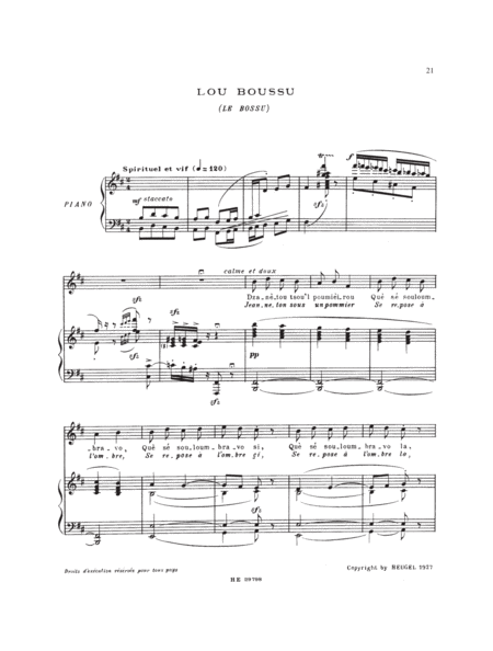 Chants D'auvergne (livre + Fichier Audio Al30712) Pour Voix Et Piano