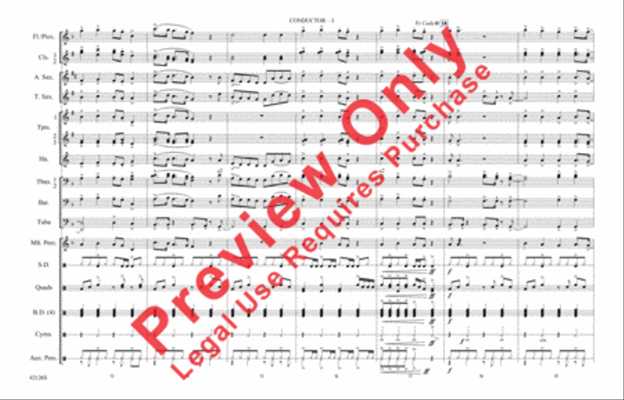 Treasure Marching Band scores gallery preview page 4