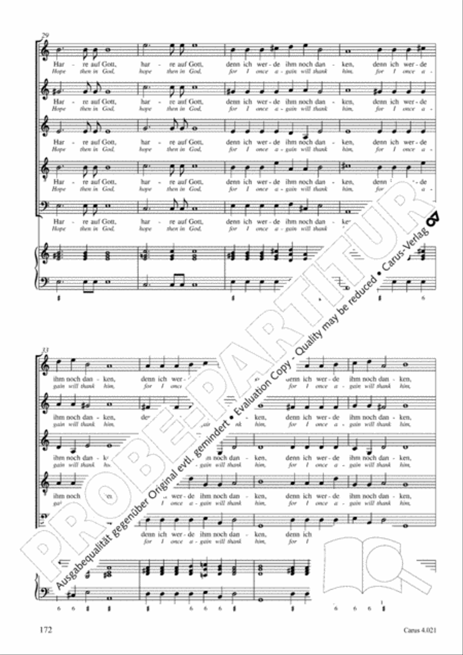 Schein: Israelsbrunnlein. Fontana d'Israel. Complete edition Choir scores gallery preview page 179