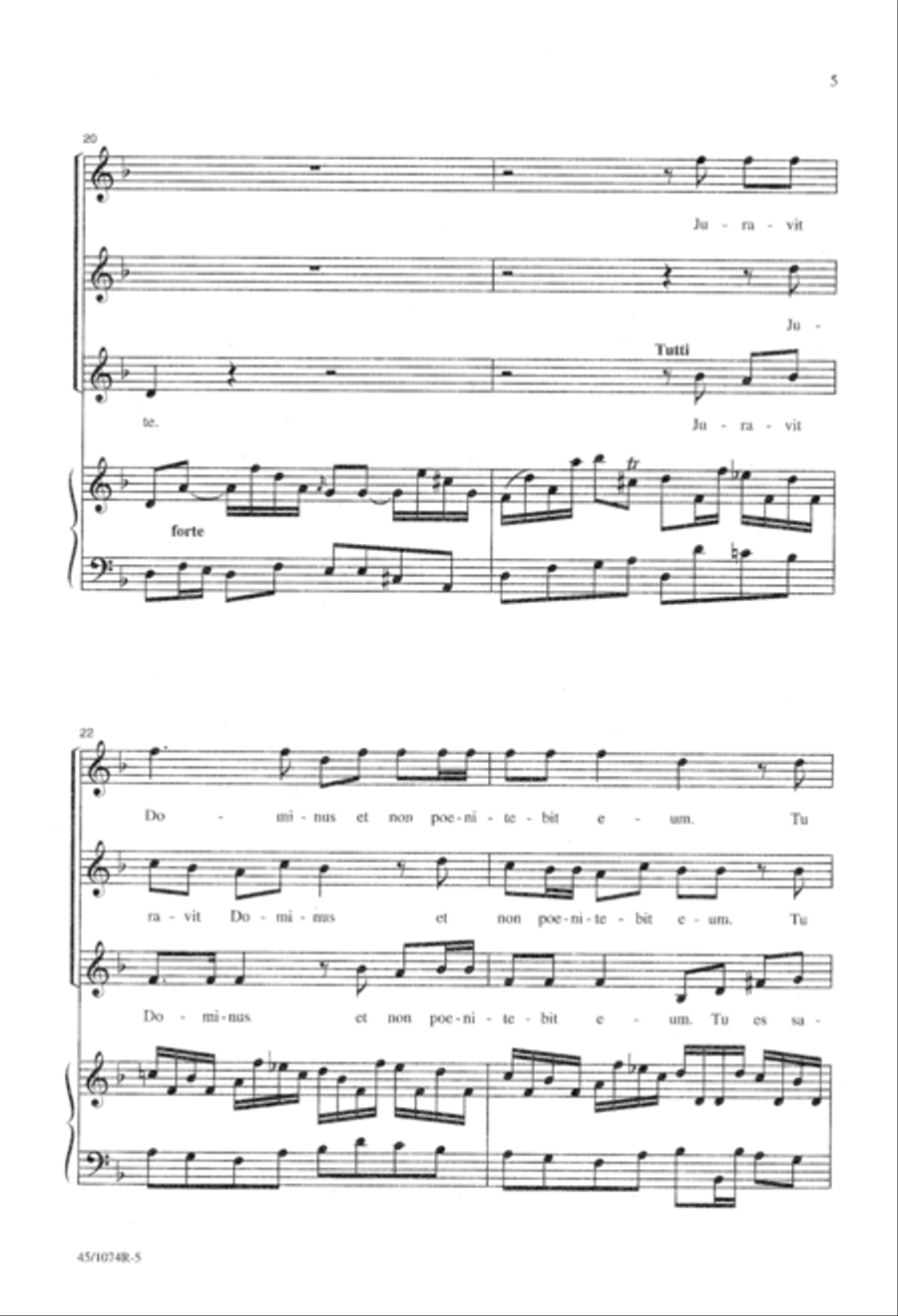 Vesperae Pro Festo Sancti Innocentium SSA scores gallery preview page 14
