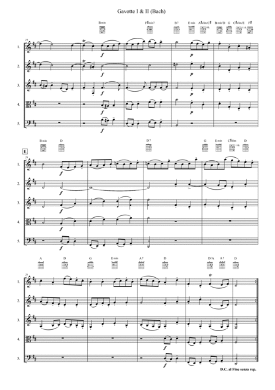 Gavotte 1 & 2 Gavotte 1 & 2 School and Community scores gallery preview page 4