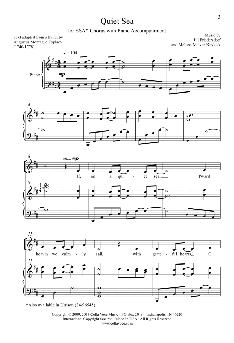 Quiet Sea Quiet Sea SSA scores gallery preview page 1