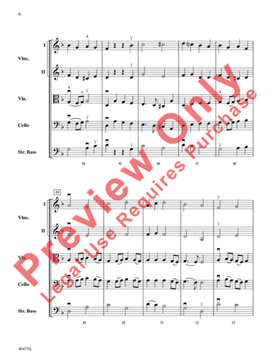 Dove's Vagary String Orchestra scores gallery preview page 7