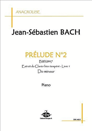 Prélude n°2 BWV 847 (Collection Anacrouse)