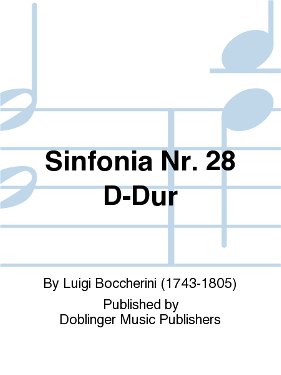 Sinfonia Nr. 28 D-Dur School and Community scores gallery preview page 1