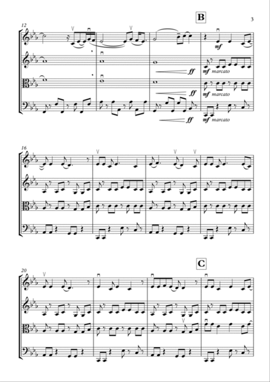 Sweet Dreams (are Made Of This) Sweet Dreams (are Made Of This) String Quartet scores gallery preview page 3