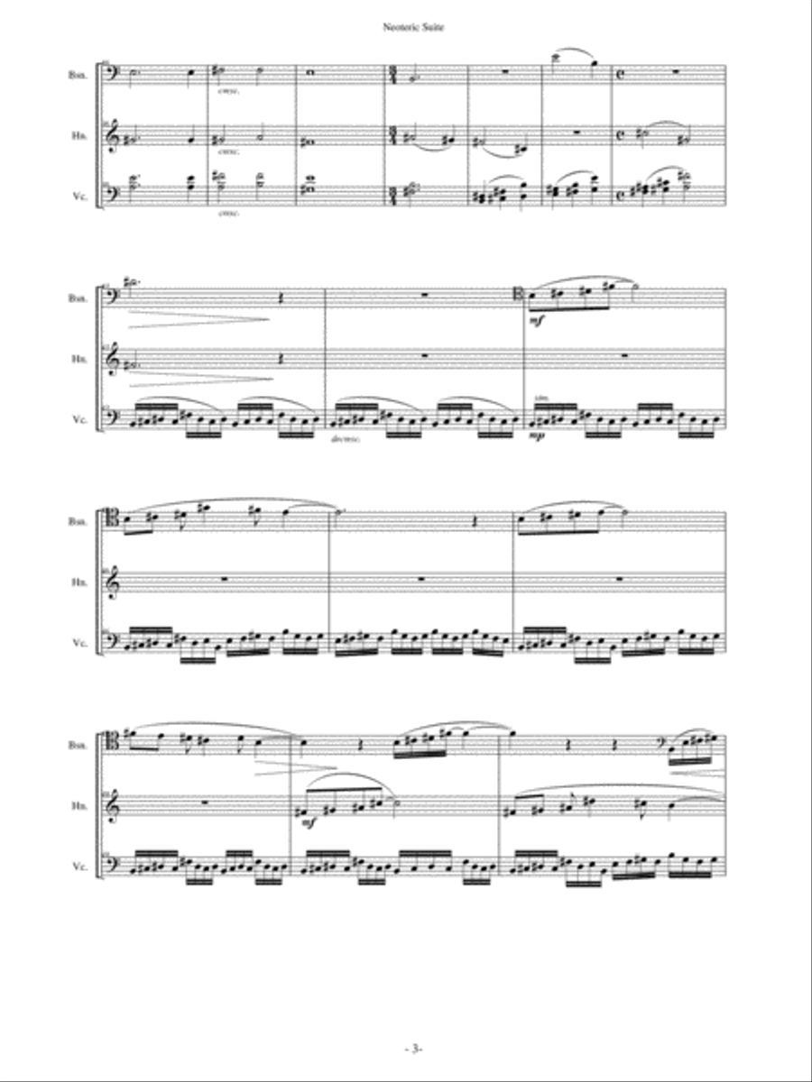 Neoteric Suite Bassoon scores gallery preview page 4
