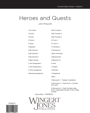 Heroes and Quests - Full Score