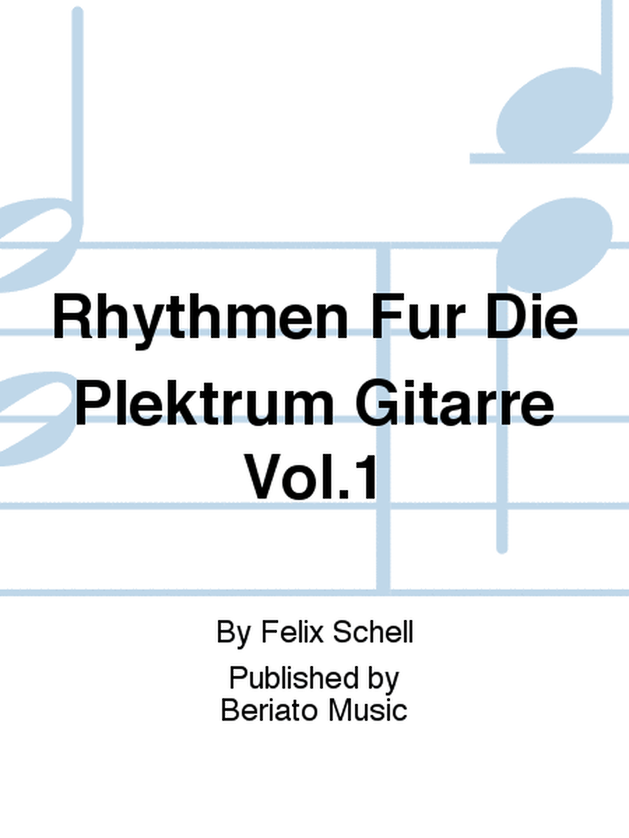 Rhythmen Fur Die Plektrum Gitarre Vol.1