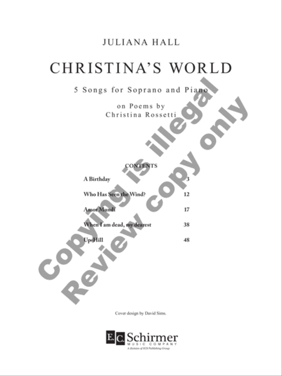 Christina's World Soprano Voice scores gallery preview page 23