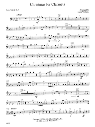 Christmas for Clarinets: Baritone B.C.