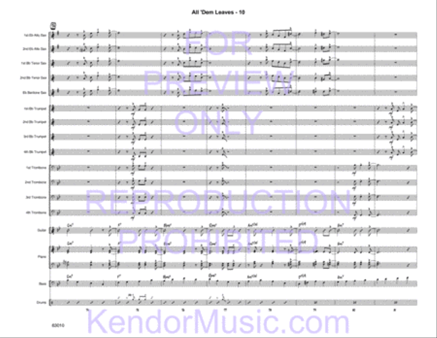 All 'Dem Leaves Jazz Ensemble scores gallery preview page 12