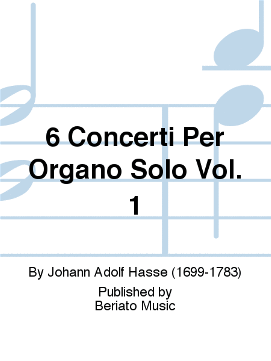 6 Concerti Per Organo Solo Vol. 1 Organ scores gallery preview page 1