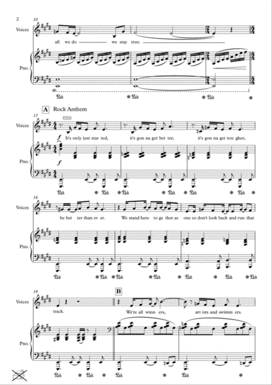 Three Songs for Assembly - Vocal Score Voice scores gallery preview page 4