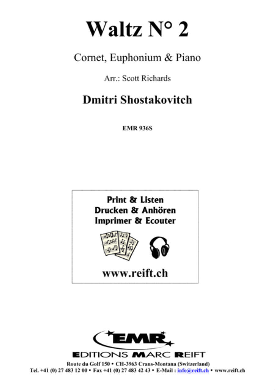Waltz No. 2 Brass Ensemble scores gallery preview page 2